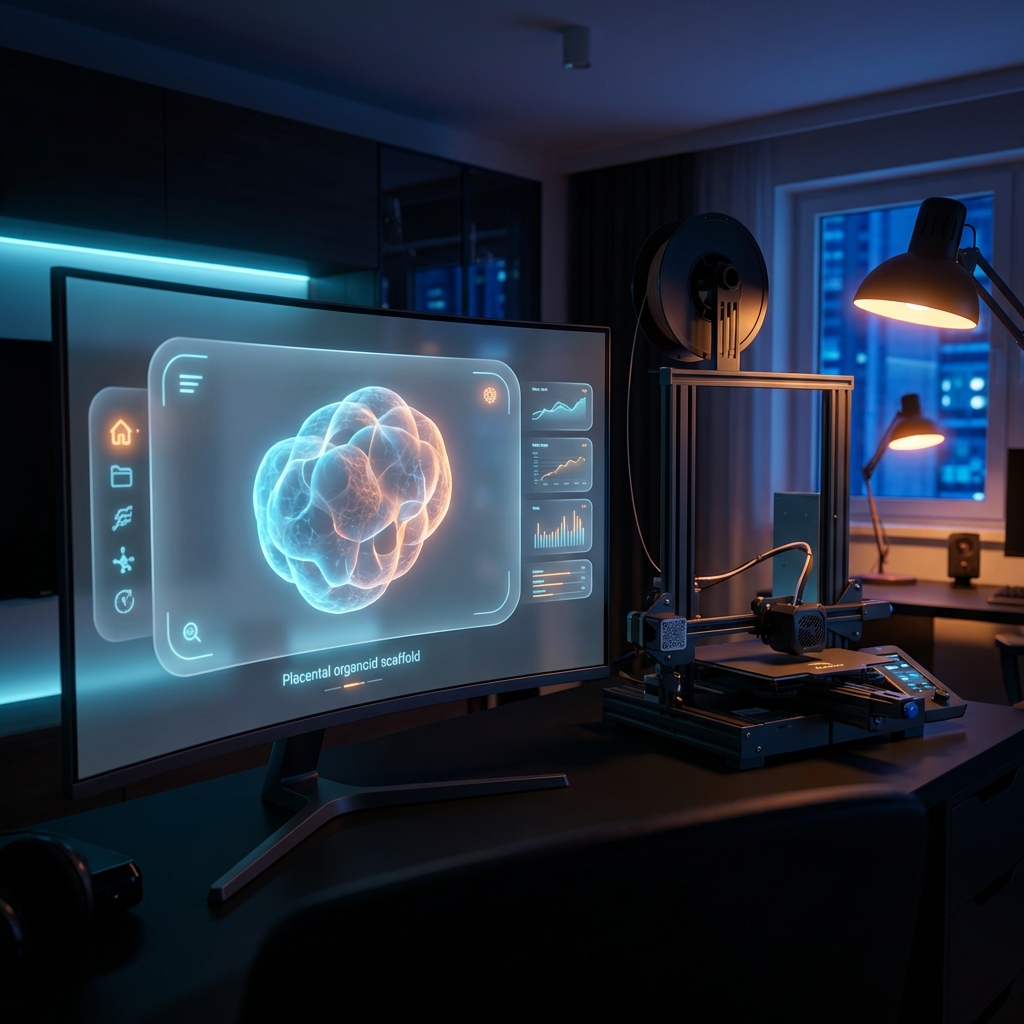 High-tech biomedical dashboard
